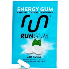 RUN GUM: Mint Energy Gum, 1 pk