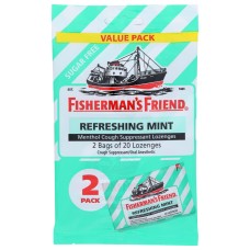 FISHERMANS FRIEND: Sugar Free Refreshing Mint Lozenges Bag, 40 ea