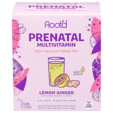 ROOTD: Prenatal Multivitamin Fizzy Healthy Drink Mix, 24 ea