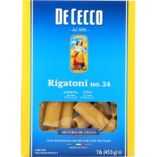 DE CECCO: Rigatoni No 24 Pasta, 16 oz