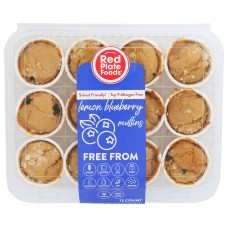 RED PLATE FOODS: Blueberry Lemon Mini Muffins, 10.9 oz