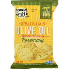 GOOD HEALTH: Kettle Style Potato Chips Olive Oil Rosemary, 5 oz