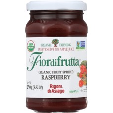 RIGONI: Fiordifrutta Organic Fruit Spread Raspberry, 8.82 oz