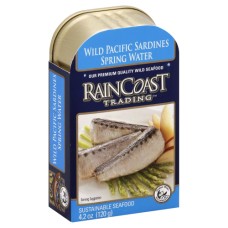 RAINCOAST TRADING: Sardines In Spring Water, 4.2 oz