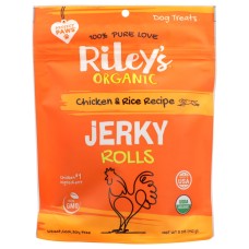 RILEYS ORGANICS: Organic Chicken and Rice Jerky Rolls, 5 oz