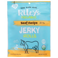 RILEYS ORGANICS: Organic Beef Jerky Rolls, 5 oz