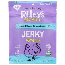 RILEYS ORGANICS: Organic Turkey and Sweet Potato Rolls, 5 oz