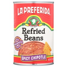 LA PREFERIDA: Refried Beans with Spicy Chipotle, 16 oz