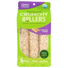FRIENDLY GRAINS: Crunchy Rollers Cinnamon Churro, 2.6 oz