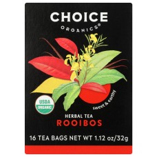 CHOICE TEA: Organic Rooibos Tea, 16 bg