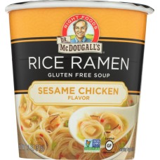 DR MCDOUGALLS: Vegan Sesame Chicken Rice Ramen Soup Cup, 1.3 oz