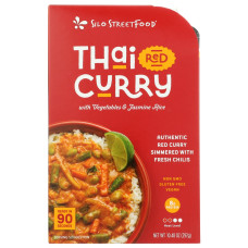 SILO STREETFOOD: Thai Red Curry with Vegetables and Jasmine Rice, 10.48 oz