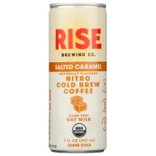 RISE BREWING CO: Salted Caramel Latte Cold Brew Coffee, 7 fo