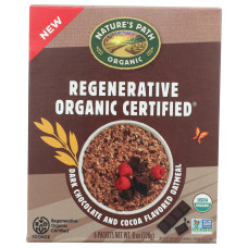 NATURES PATH: Regenerative Organic Certified Dark Chocolate and Cocoa Oatmeal, 8 oz