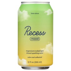 RECESS: Lime Citrus Mood Water, 12 fo