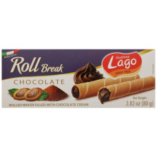 GASTONE LAGO: Roll Break Chocolate Wafer, 2.82 oz GASTONE LAGO: Roll Break Chocolate Wafer, 2.82 oz