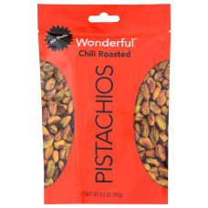 WONDERFUL PISTACHIOS: No Shells Chili Roasted, 5.5 oz