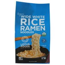 LOTUS FOODS: Organic Wide White Rice Ramen 4Pc, 10 oz LOTUS FOODS: Organic Wide White Rice Ramen 4Pc, 10 oz
