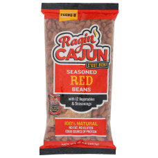 RAGIN CAJUN: Seasoned Red Beans, 16 oz