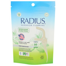 RADIUS: Ecoclean Peppermint Floss Picks 50 Count, 1 ea