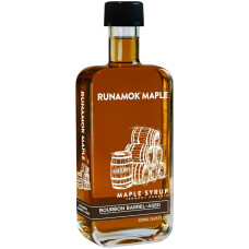 RUNAMOK MAPLE: Bourbon Barrel-Aged Organic Maple Syrup, 8.45 fo