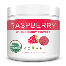KOYAH: Organic Raspberry Powder Grown In Serbia and Freeze Dried, 4.5 oz