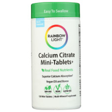 RAINBOW LIGHT: Calcium Citrate Mini Tablets, 120 tb