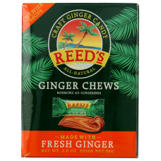 REEDS: Ginger Chews Candy, 2 oz