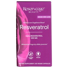 RESERVEAGE: Resveratrol 250mg, 60 cp