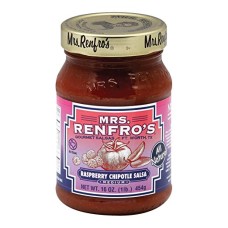 MRS RENFRO: Raspberry Chipotle Salsa, 16 oz