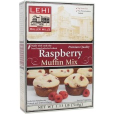 LEHI MILLS: Raspberry Muffin Mix, 18 oz