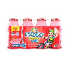 RICKY JOY: Yogurty Drink Strawberry, 13.5 oz