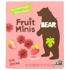 BEAR YOYO: Strawberry Fruit Rolls, 3.5 oz