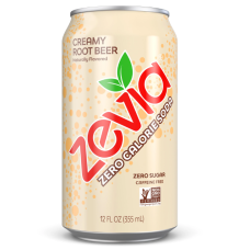 ZEVIA: Creamy Root Beer Soda, 12 fo