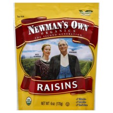 NEWMANS OWN ORGANIC: Raisins Organic Zipbag, 6 oz