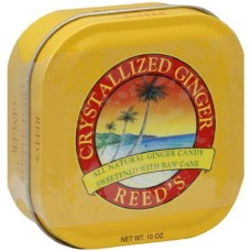 REED'S: Crystallized Ginger Candy in Tin Can, 10 oz