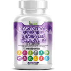 Kun Shafi Resveratrol, Berberine, Quercetin & Grape Seed â Immune Support 60 Cap Kun Shafi Resveratrol, Berberine, Quercetin & Grape Seed â Immune Support 60 Cap