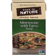 BACK TO NATURE: Minestrone With Farro Soup, 17.4 oz