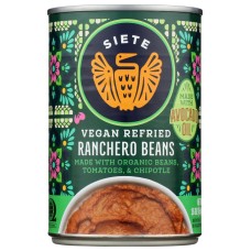 SIETE: Vegan Refried Ranchero Beans, 16 oz