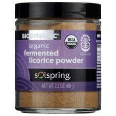 SOLSPRING: Organic Fermented Licorice Powder, 2.1 oz