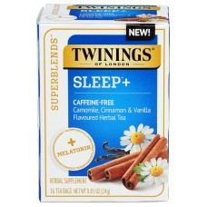 TWINING TEA: Superblends Sleep Plus, 16 bg