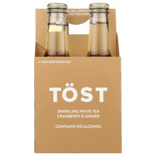 TOST: Singles Sparkling White Tea 4Pack, 33.8 fo
