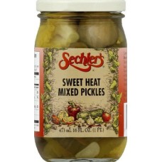 SECHLERS: Sweet Heat Mixed Pickles, 16 oz