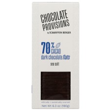 SCHARFFEN BERGER: 70 Percent Dark Chocolate with Sea Salt Flats, 6.3 oz