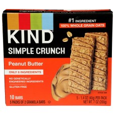 KIND: Simple Crunch Bars Peanut Butter, 7 oz