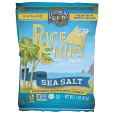 LUNDBERG: Sea Salt Rice Chips, 1.5 oz