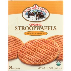 SHADY MAPLE FARM: Organic Stroopwafels Honey Maple, 8.5 oz