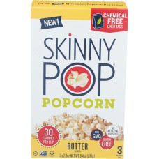 SKINNY POP: Butter Microwave Popcorn, 8.4 oz