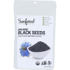 SUNFOOD SUPERFOODS: Organic Black Seeds, 4 oz