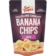 SUN TROPICS: Maple Banana Chips, 5.1 oz